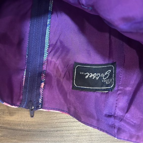 Beautiful Purple Floral Strapless Dress - Picture 4 of 8